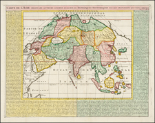 Asia Map By Henri Chatelain