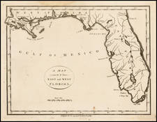 Florida and South Map By John Stockdale