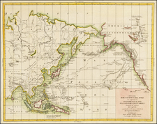 Alaska, Pacific, Russia in Asia and Canada Map By Antonio Zatta