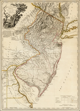 New Jersey and American Revolution Map By William Faden