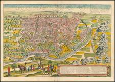 Egypt Map By Georg Braun  &  Frans Hogenberg