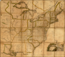 United States Map By Thomas Kensett  &  W. Shelton