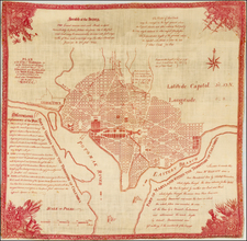 Washington, D.C. Map By Samuel Hill / I.L. Philips & Brothers / Andrew Ellicott