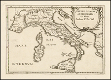 Italy Map By Pierre Du Val