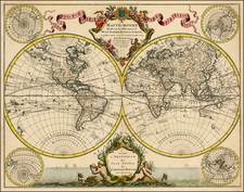 World Map By Johannes Covens  &  Cornelis Mortier