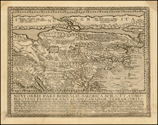 Polar Maps, North America and Canada Map By Matthias Quad