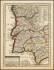 Portugal Map By Jacques Chiquet