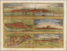 Germany Map By Georg Braun  &  Frans Hogenberg