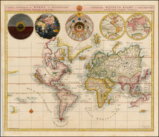 World and World Map By Cornelis Mortier