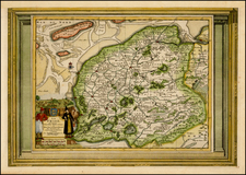 Netherlands Map By Pieter van der Aa