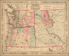 Rocky Mountains Map By Benjamin P Ward  &  Alvin Jewett Johnson