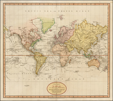 World and World Map By John Cary