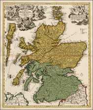 Scotland Map By Johann Baptist Homann