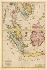 Southeast Asia, Singapore, Indonesia and Malaysia Map By Pierre Mortier