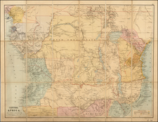 East Africa and West Africa Map By Edward Stanford