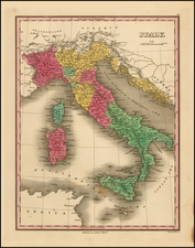 Italy and Balearic Islands Map By Anthony Finley