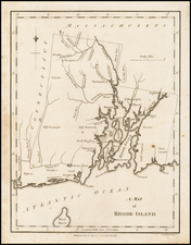 Rhode Island Map By John Stockdale