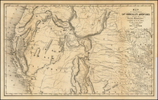 Southwest, Rocky Mountains and California Map By Joseph Hutchins Colton