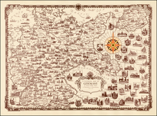 Germany Map By Ernest Dudley Chase