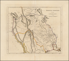 Texas, Plains, Southwest, Rocky Mountains and California Map By Mathew Carey