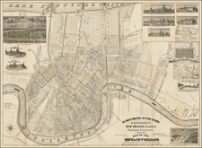 South and Louisiana Map By Anonymous