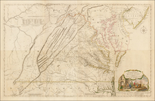 Mid-Atlantic and Southeast Map By Joshua Fry  &  Peter Jefferson