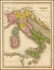 Italy and Balearic Islands Map By Anthony Finley