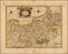 Poland and Norddeutschland Map By Henricus Hondius