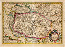 Central Asia & Caucasus and Middle East Map By Gerhard Mercator