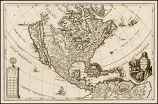 North America and California Map By Heinrich Scherer