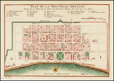 South Map By Jacques Nicolas Bellin