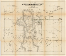 Southwest and Rocky Mountains Map By General Land Office