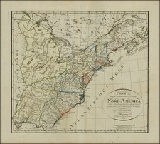 United States Map By Franz Ludwig Gussefeld