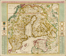 Baltic Countries and Scandinavia Map By Henri Chatelain