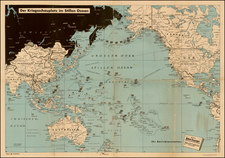 South America, Asia, Asia, Australia & Oceania, Pacific, Oceania and America Map By Berliner Lokalanzeiger