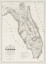 Florida Map By United States Bureau of Topographical Engineers