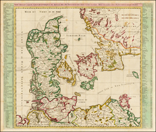 Denmark Map By Henri Chatelain