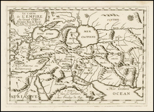 Central Asia & Caucasus and Middle East Map By Pierre Du Val