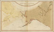 Alaska, Pacific, Russia in Asia and Canada Map By William Faden