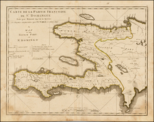 Caribbean and Hispaniola Map By Mathew Carey