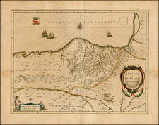 Spain Map By Willem Janszoon Blaeu