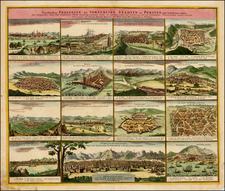 Central Asia & Caucasus and Middle East Map By Johann Baptist Homann