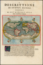 World and World Map By Giovanni Antonio Magini