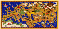 World, World, Europe, Europe, Mediterranean, Asia and Asia Map By J.B. Jannot