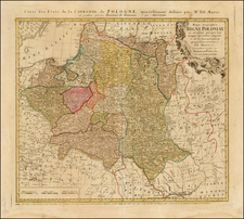 Poland Map By Homann Heirs