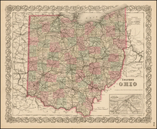 Midwest Map By G.W.  & C.B. Colton