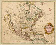 North America Map By Richard William Seale