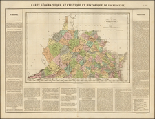 Mid-Atlantic and Southeast Map By Jean Alexandre Buchon