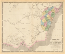 Australia Map By W. & A.K. Johnston