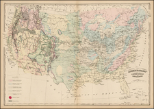 United States Map By Asher  &  Adams